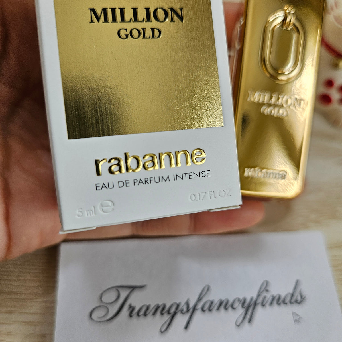 Rabanne Million Gold Eau de Parfum Intense 5ml Mini Dabber Men's EDP NIB Auth