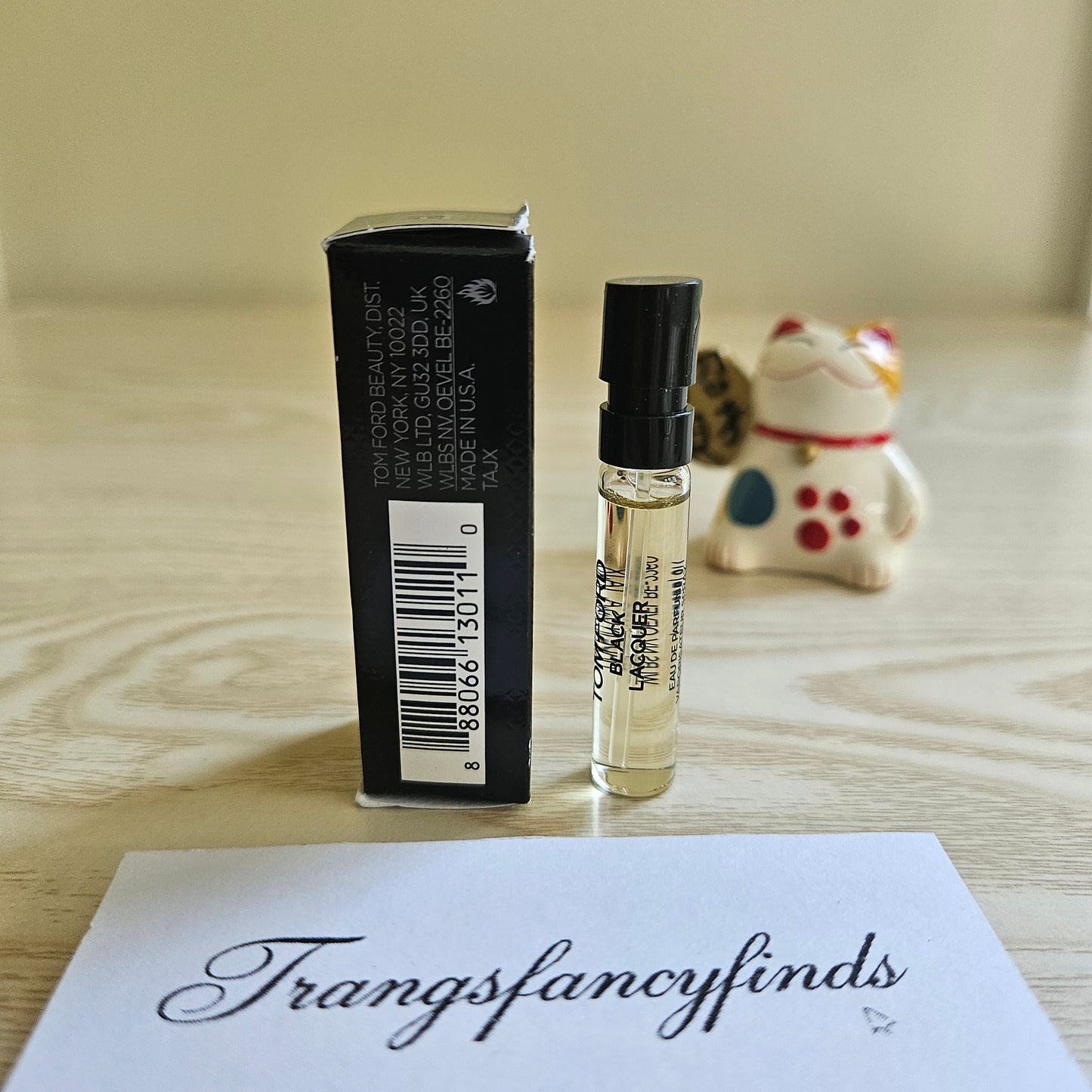 Tom Ford Black Lacquer EDP 2mL Sample Vial Spray Authentic NIB