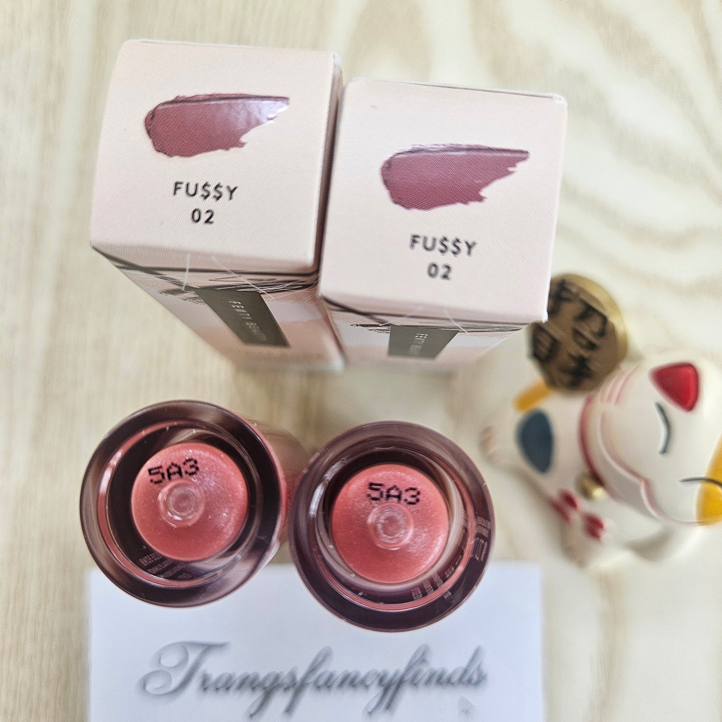 Fenty Beauty Gloss Bomb Universal Lip Luminizer Mini 2mL Fussy 02 Set of 2 NIB
