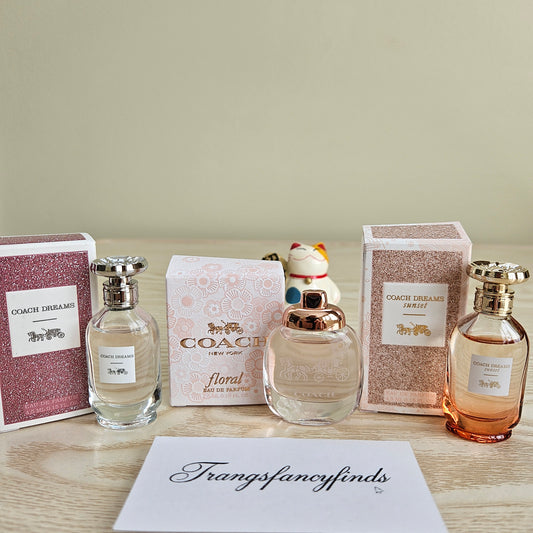 NIB! Coach Dreams + Floral + Dreams Sunset EDP Mini Set 3pc 5ml Dabber Miniature