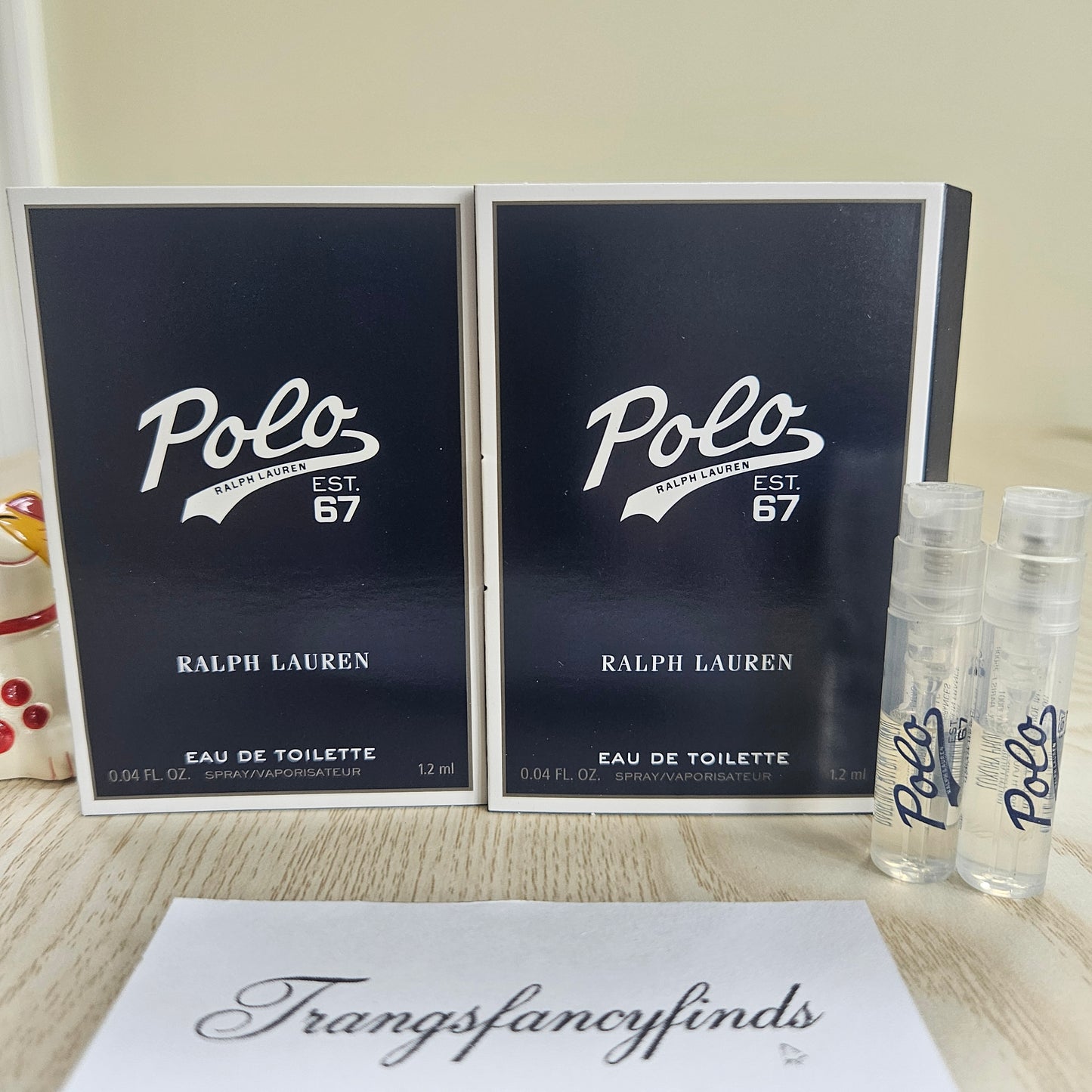 Ralph Lauren Polo Est. 67 EDT 1.2ml Sample Vial Spray x2 Men's Fragrance