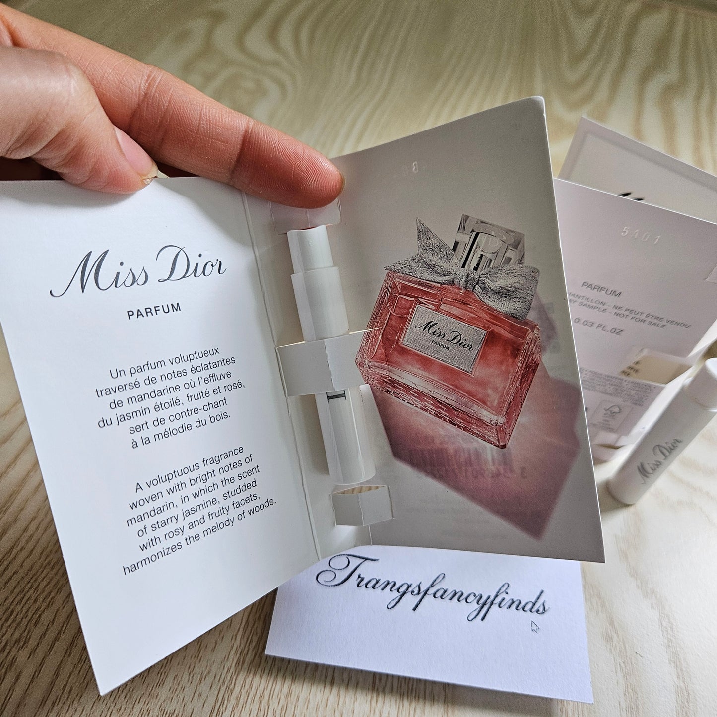 Dior Miss Dior Parfum Authentic Sample Vials 1mL Spray x2 Travel Mini Set