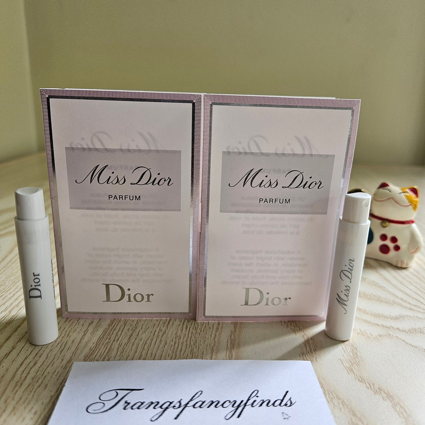 Dior Miss Dior Parfum Authentic Sample Vials 1mL Spray x2 Travel Mini Set