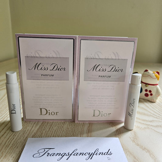 Dior Miss Dior Parfum Authentic Sample Vials 1mL Spray x2 Travel Mini Set