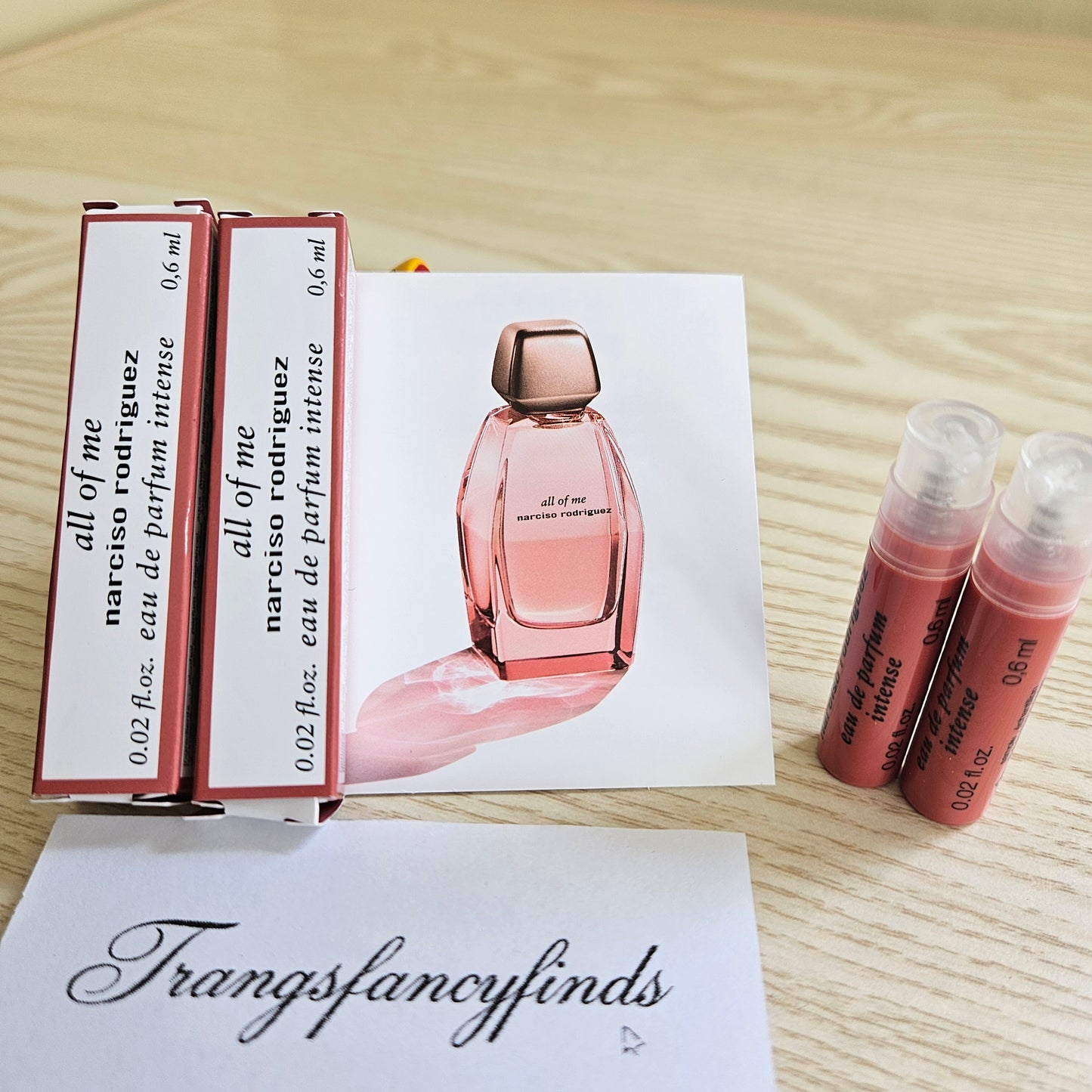 Narciso Rodriguez All of Me Intense EDP Sample Spray x2 0.6mL Authentic